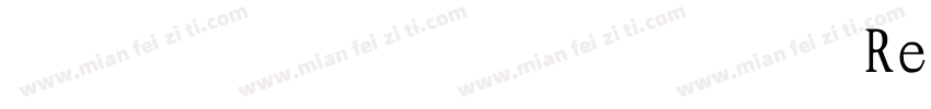 横竖撇捺 特粗黑体 Regular字体转换